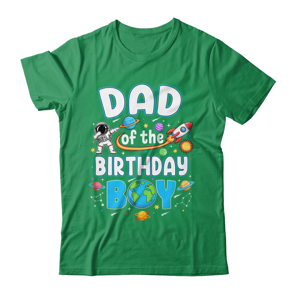 Dad Of The Birthday Boy Astronaut Family Space Planets Shirt & Hoodie | siriusteestore