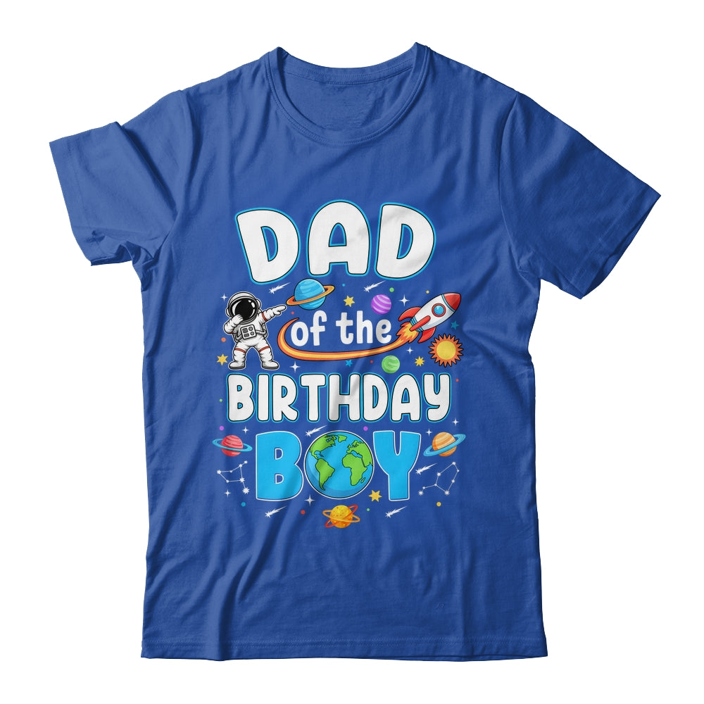 Dad Of The Birthday Boy Astronaut Family Space Planets Shirt & Hoodie | siriusteestore