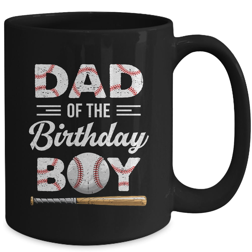 Dad Of The Birthday Boy Baseball Matching Family Party Mug | siriusteestore