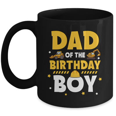 Dad Of The Birthday Boy Construction Worker Family Party Mug | siriusteestore