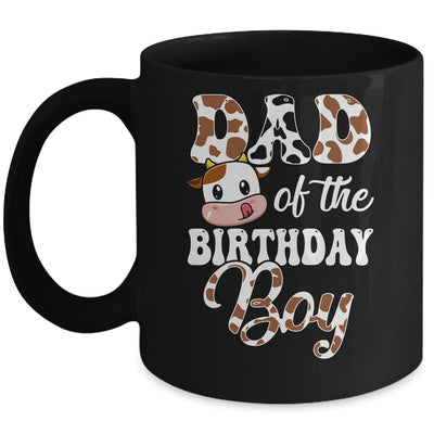 Dad Of The Birthday Boy Cow Farm 1st Birthday Boy Mug | siriusteestore
