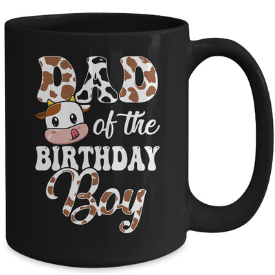 Dad Of The Birthday Boy Cow Farm 1st Birthday Boy Mug | siriusteestore