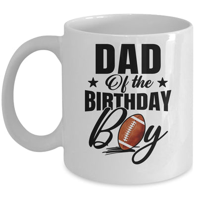 Dad Of The Birthday Boy Football 1st Birthday Party Mug | siriusteestore