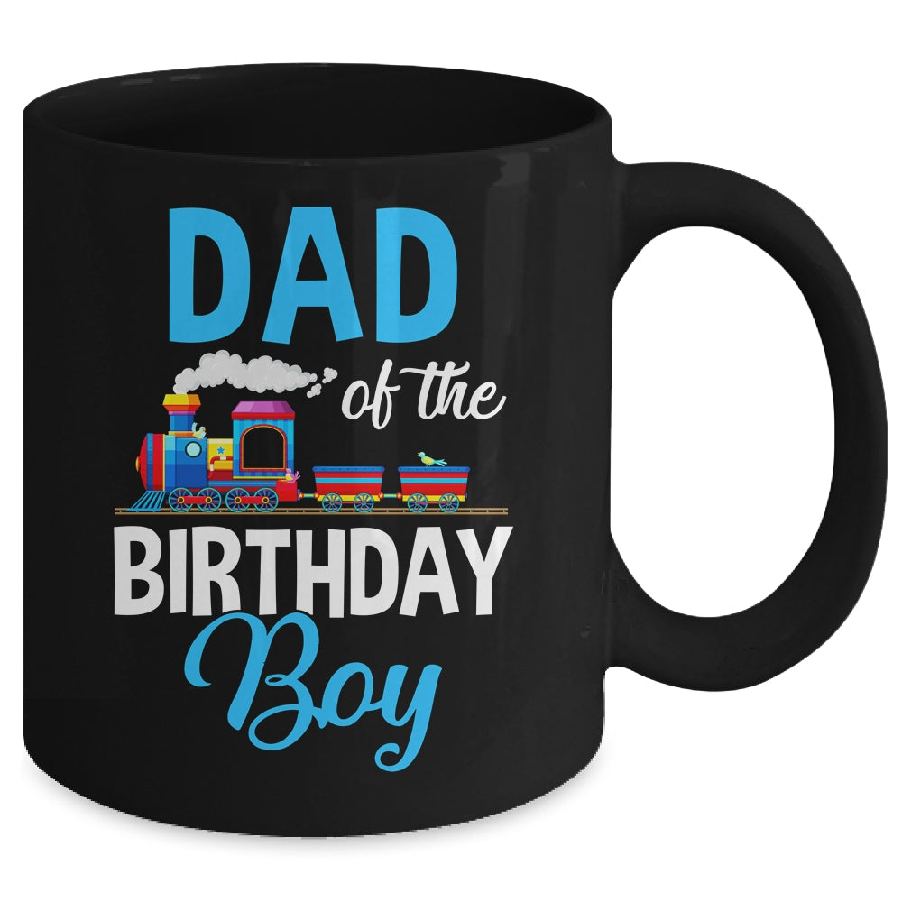 Dad Of The Birthday Boy Railroad Train Theme Lover Mug | siriusteestore