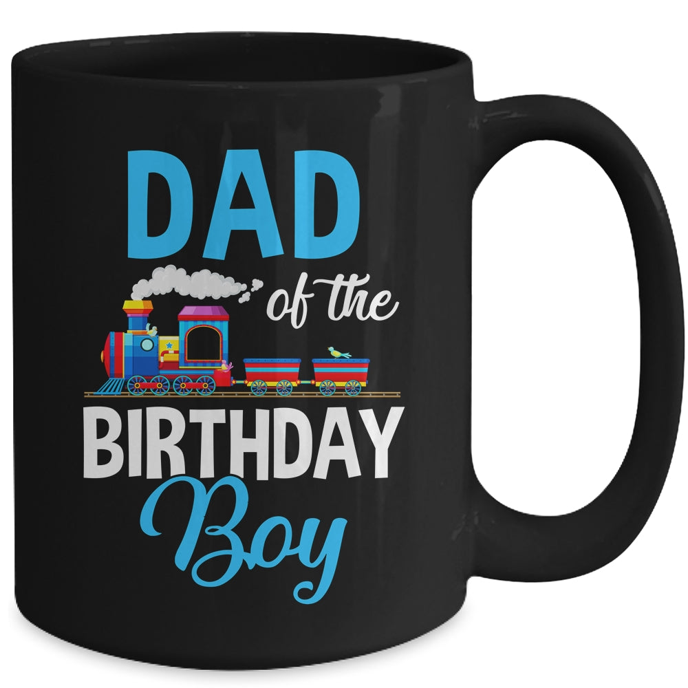 Dad Of The Birthday Boy Railroad Train Theme Lover Mug | siriusteestore