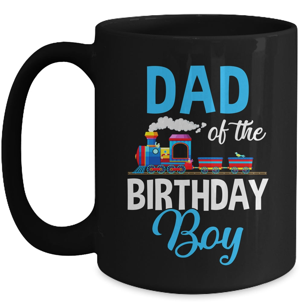 Dad Of The Birthday Boy Railroad Train Theme Lover Mug | siriusteestore