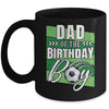 Dad Of The Birthday Boy Soccer Birthday Soccer Player Mug | siriusteestore