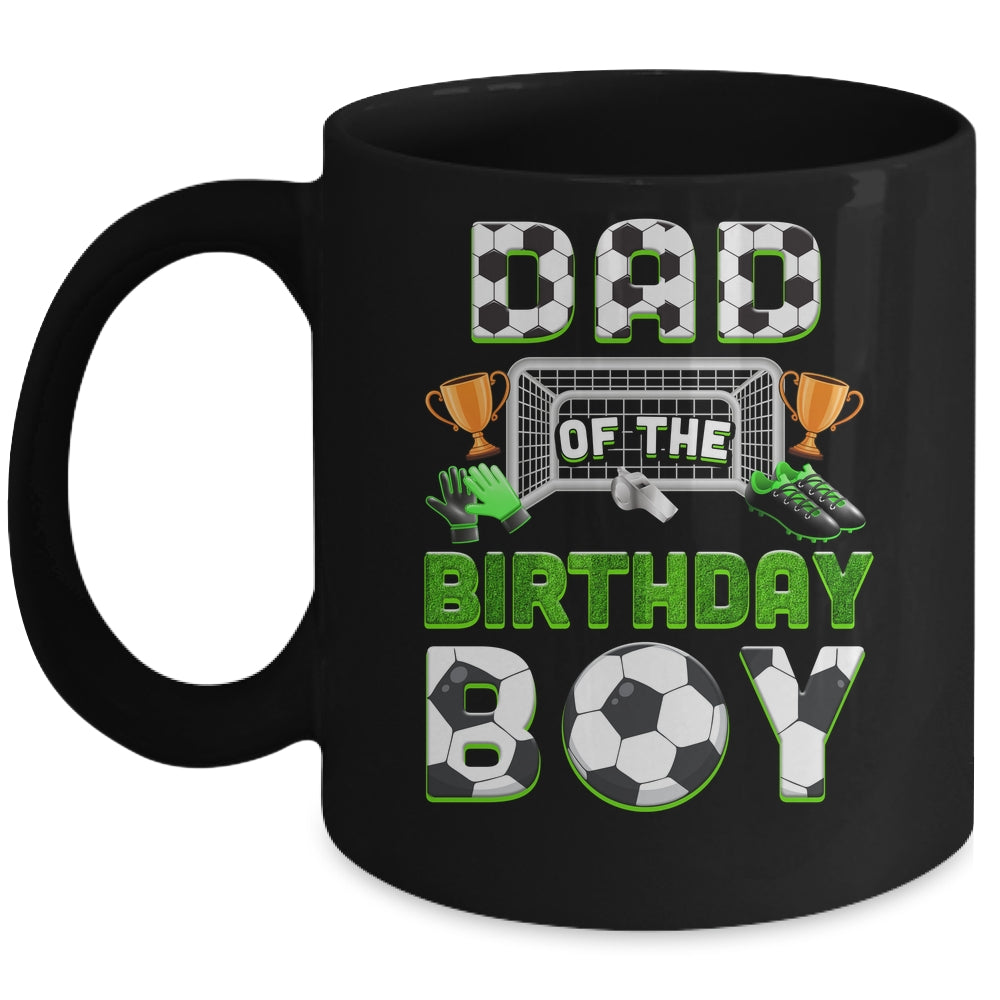 Dad Of The Birthday Boy Soccer Family Matching Party Mug | siriusteestore