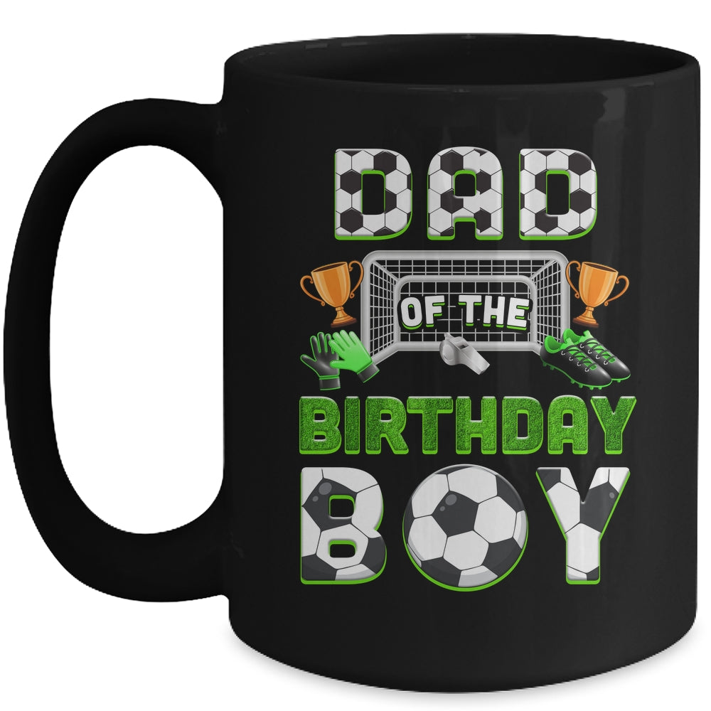 Dad Of The Birthday Boy Soccer Family Matching Party Mug | siriusteestore