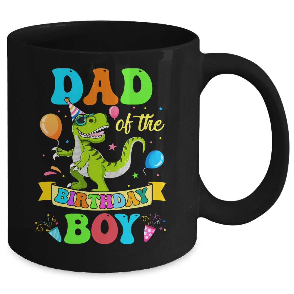 Dad Of The Birthday Boy T-Rex Dinosaur Birthday Party Mug | siriusteestore