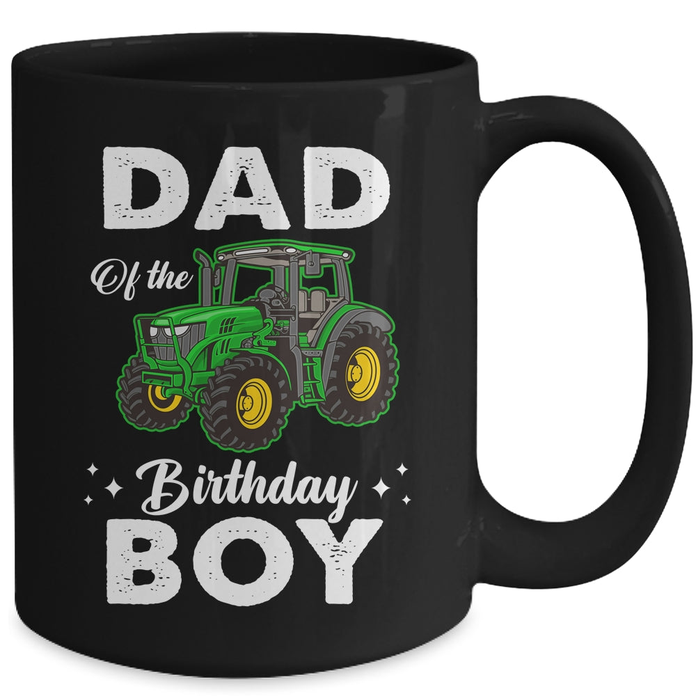 Dad Of The Birthday Boy Tractors Farm Party Farmer Mug | siriusteestore