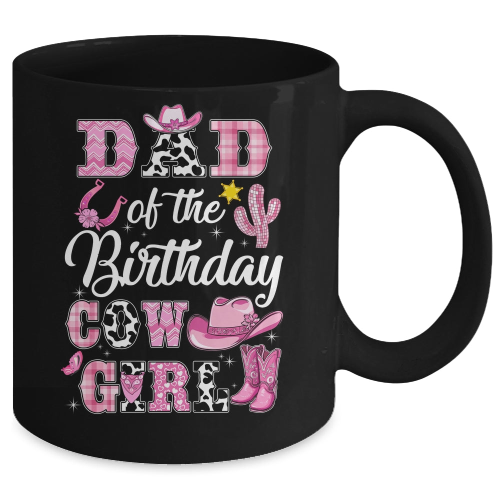 Dad Of The Birthday Cow Girl Western Cowgirl 1st Birthday Mug | siriusteestore