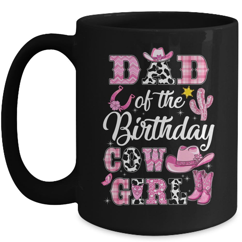 Dad Of The Birthday Cow Girl Western Cowgirl 1st Birthday Mug | siriusteestore