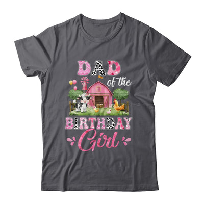 Dad Of The Birthday Girl 1st Birthday Cow Farm Family Shirt & Hoodie | siriusteestore