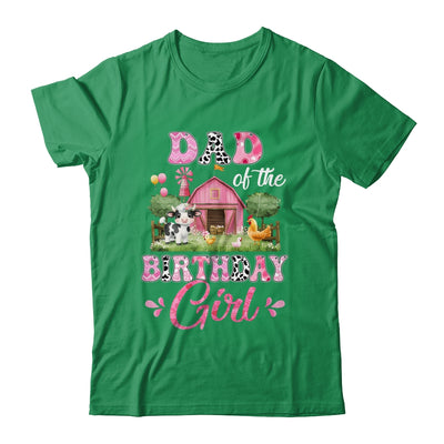 Dad Of The Birthday Girl 1st Birthday Cow Farm Family Shirt & Hoodie | siriusteestore