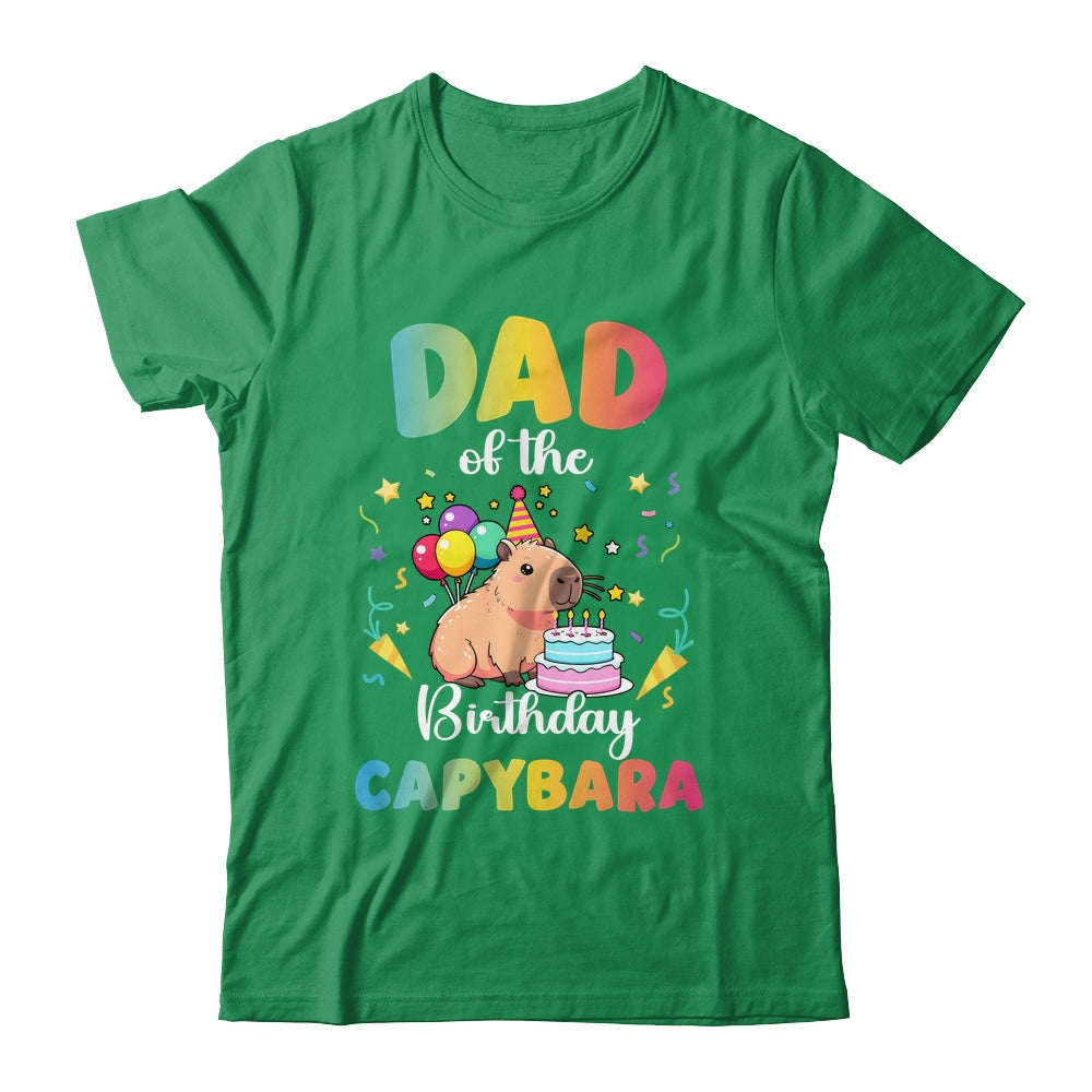Dad Of The Birthday Girl Capybara Bday Party Family Shirt & Hoodie | siriusteestore