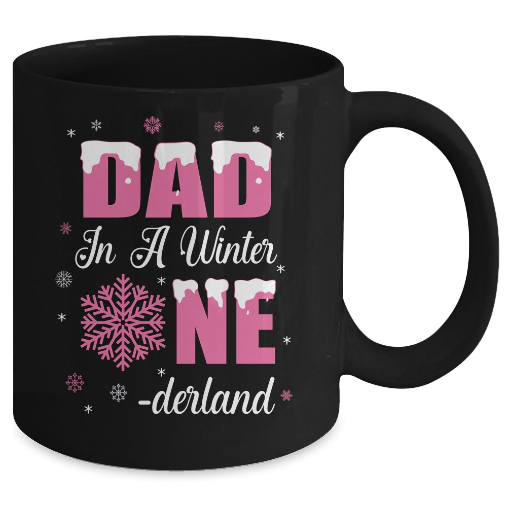 Dad Of The Birthday Girl Winter Onederland 1st Birthday Mug | siriusteestore