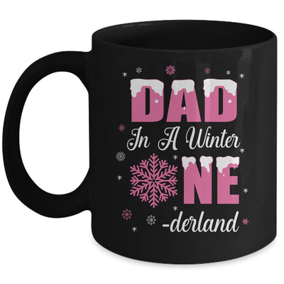 Dad Of The Birthday Girl Winter Onederland 1st Birthday Mug | siriusteestore