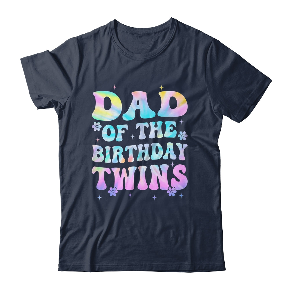 Dad Of The Birthday Twins Girls Kids Party Retro Bday Shirt & Hoodie | siriusteestore