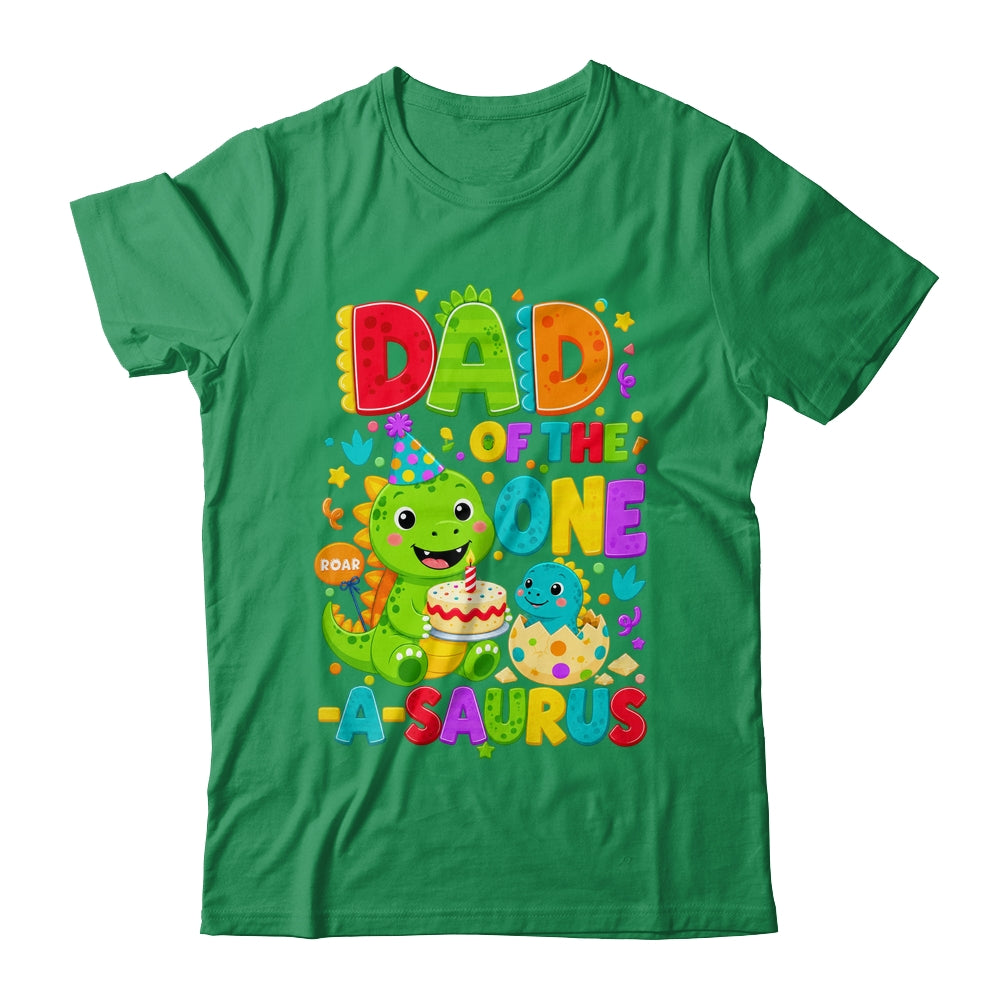 Dad Of The One-A-Saurus 1St Birthday Boy T-Rex Dinosaur Shirt & Hoodie | siriusteestore