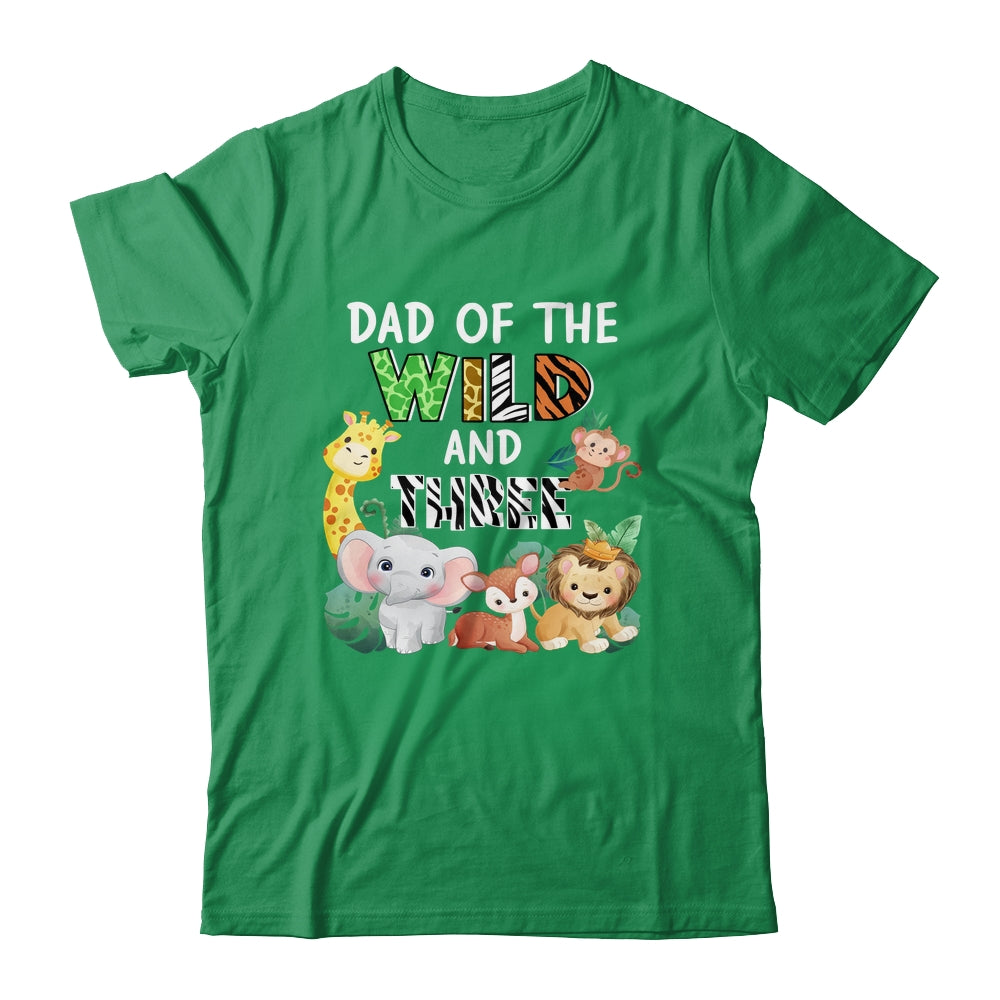 Dad Of The Wild And Three Zoo Theme Birthday Safari Shirt & Hoodie | siriusteestore