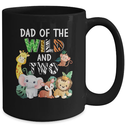 Dad Of The Wild And Two Zoo Theme Birthday Safari Mug | siriusteestore