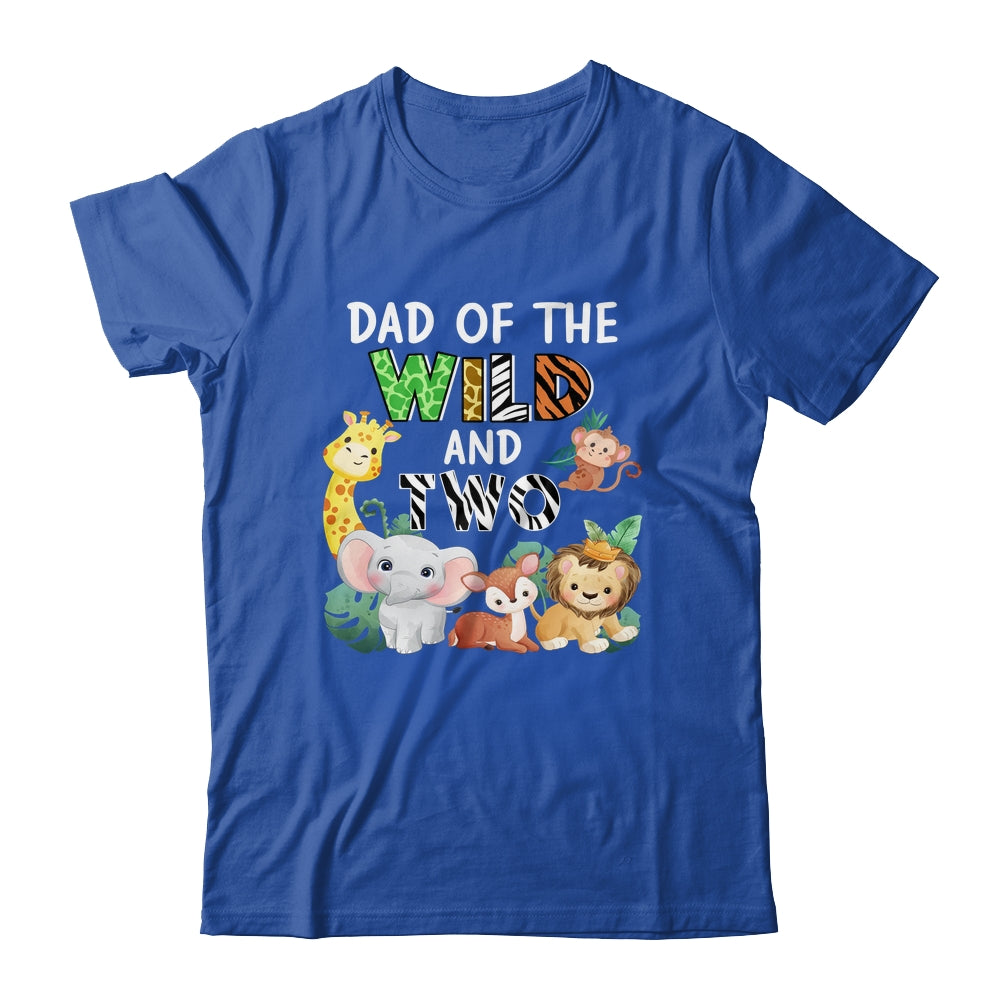 Dad Of The Wild And Two Zoo Theme Birthday Safari Shirt & Hoodie | siriusteestore