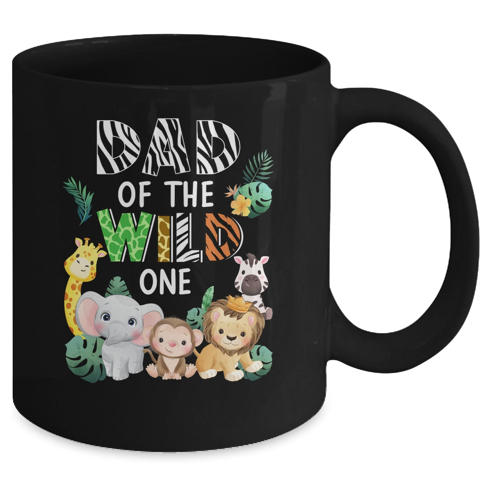 Dad Of The Wild One Zoo Theme Birthday Safari Animal Mug | siriusteestore