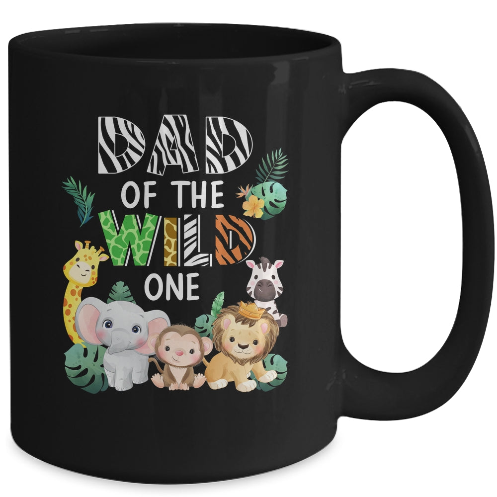Dad Of The Wild One Zoo Theme Birthday Safari Animal Mug | siriusteestore