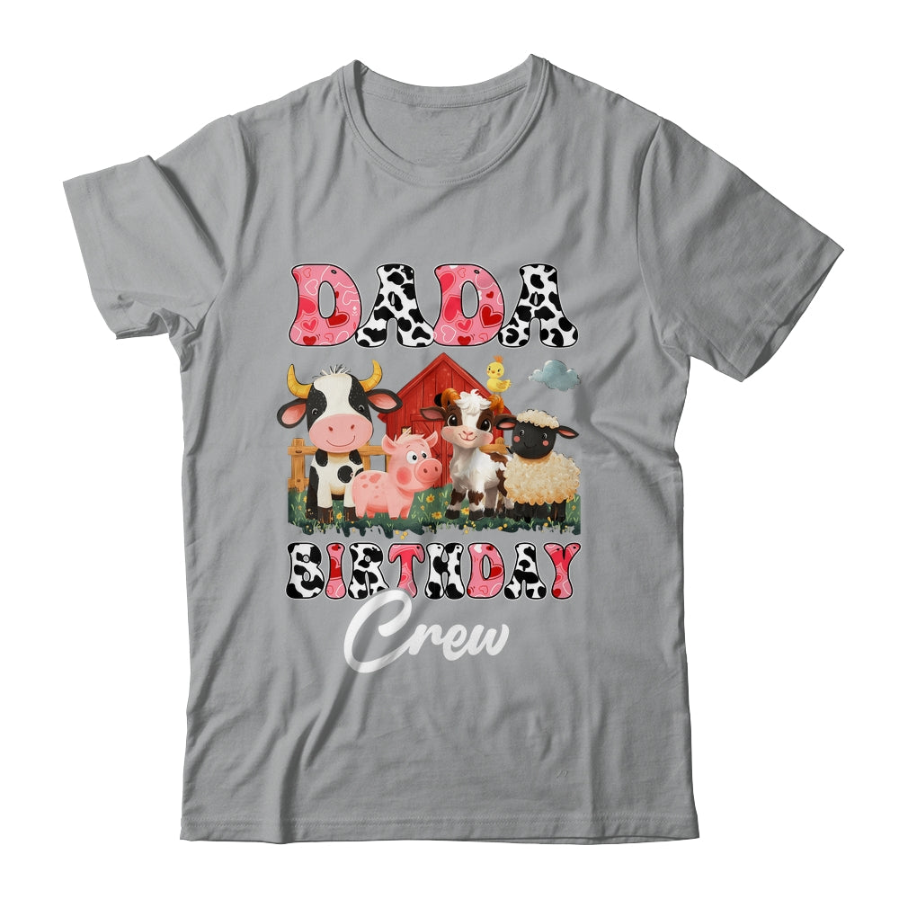 Dada Birthday Crew Farm Cow Birthday Boy Girl Family Shirt & Hoodie | siriusteestore