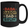 Dada Daddy Dad Bruh Fathers Day Funny Father Retro Mug | siriusteestore