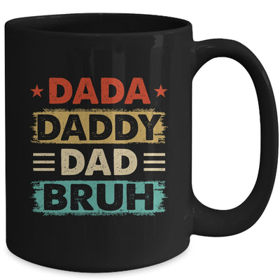 Dada Daddy Dad Bruh Fathers Day Funny Father Retro Mug | siriusteestore