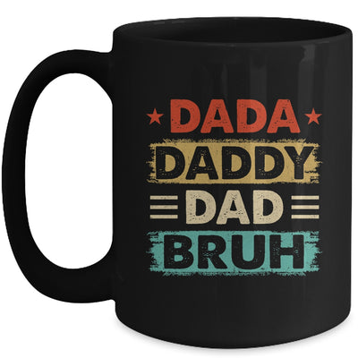 Dada Daddy Dad Bruh Fathers Day Funny Father Retro Mug | siriusteestore
