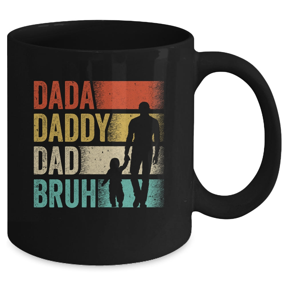 Dada Daddy Dad Bruh Fathers Day Vintage Funny Father Mug | siriusteestore