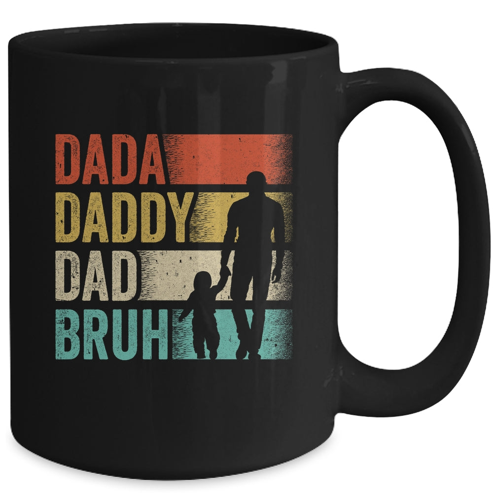 Dada Daddy Dad Bruh Fathers Day Vintage Funny Father Mug | siriusteestore