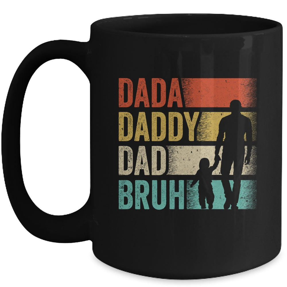 Dada Daddy Dad Bruh Fathers Day Vintage Funny Father Mug | siriusteestore