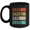 Dada Daddy Dad Bruh Funny Fathers Day Vintage Mug | siriusteestore