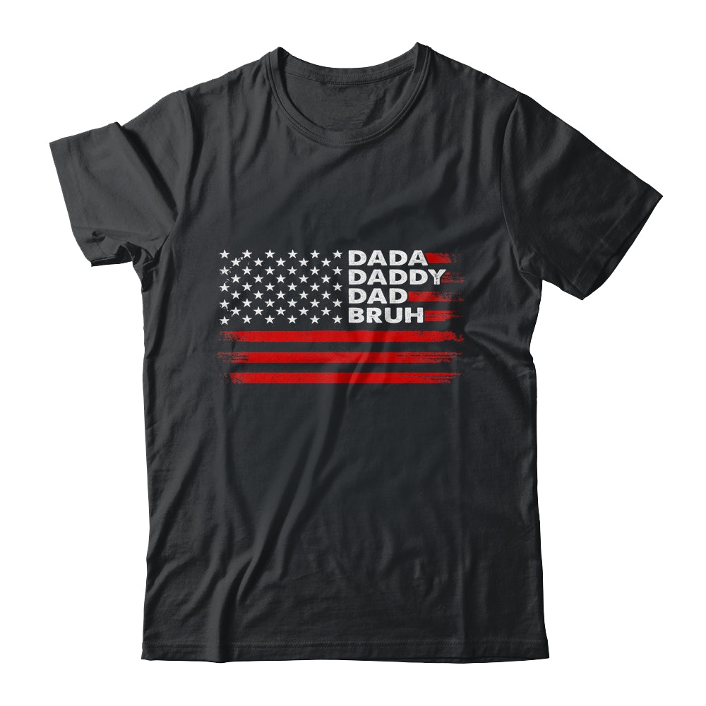 Dada Daddy Dad Bruh Happy Funny Fathers Day US Flag Shirt & Hoodie | siriusteestore