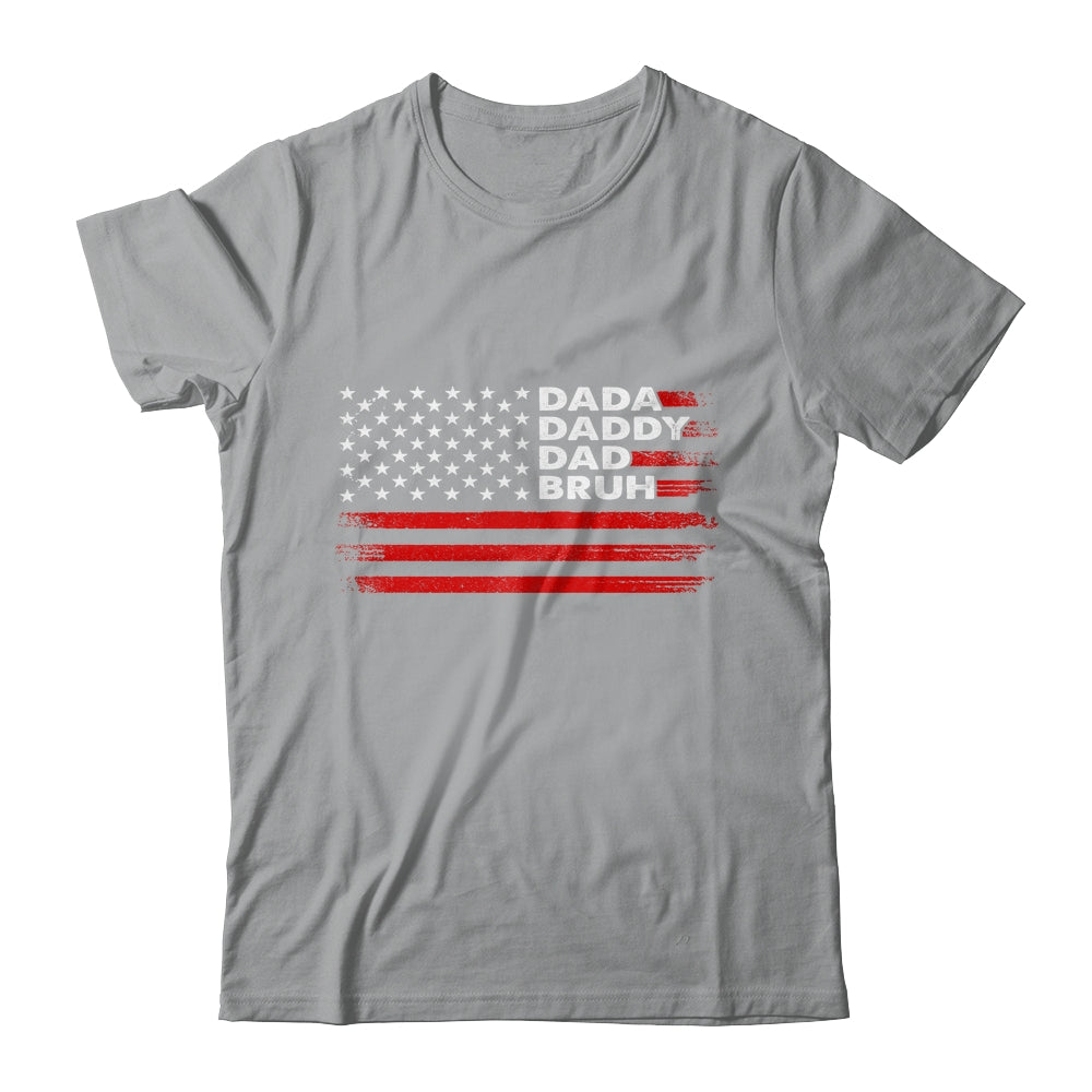 Dada Daddy Dad Bruh Happy Funny Fathers Day US Flag Shirt & Hoodie | siriusteestore