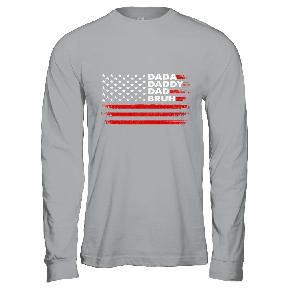 Dada Daddy Dad Bruh Happy Funny Fathers Day US Flag Shirt & Hoodie | siriusteestore