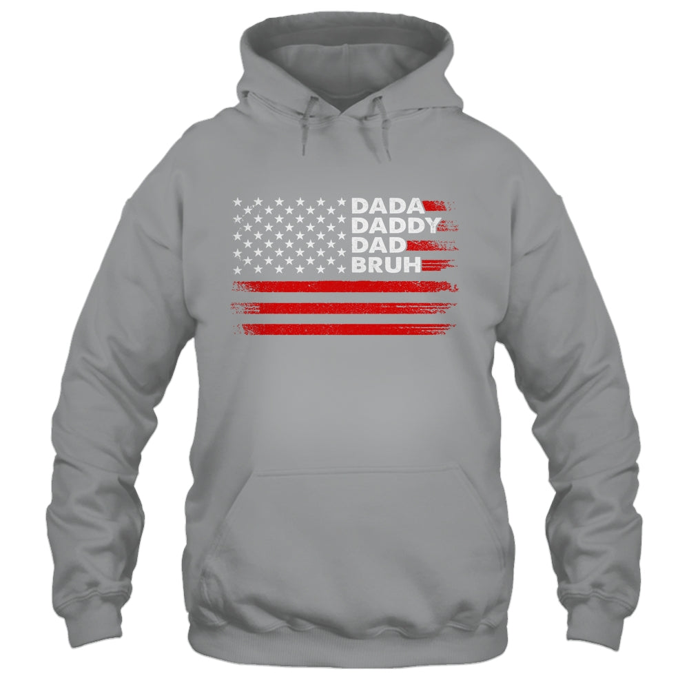 Dada Daddy Dad Bruh Happy Funny Fathers Day US Flag Shirt & Hoodie | siriusteestore