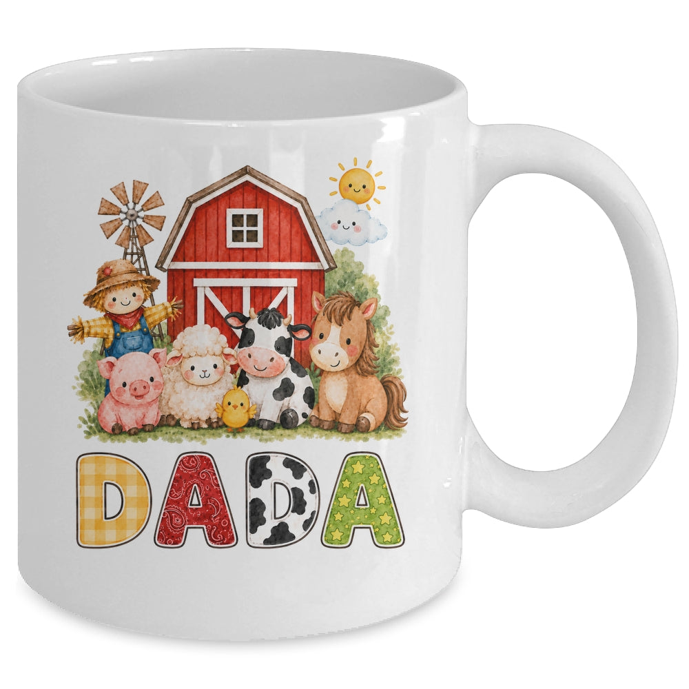 Dada Farm Cow 1St Birthday Girl Boy Matching Family Mug | siriusteestore