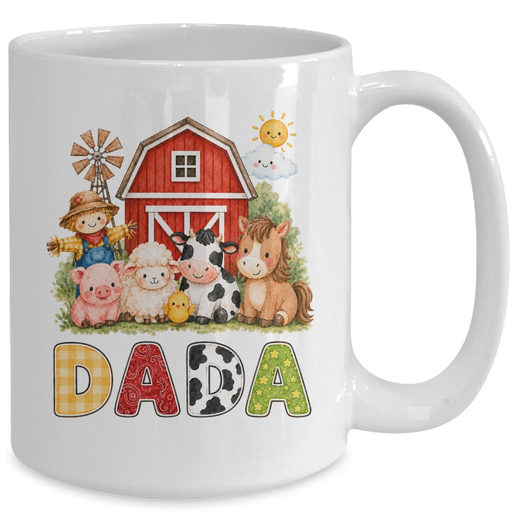 Dada Farm Cow 1St Birthday Girl Boy Matching Family Mug | siriusteestore