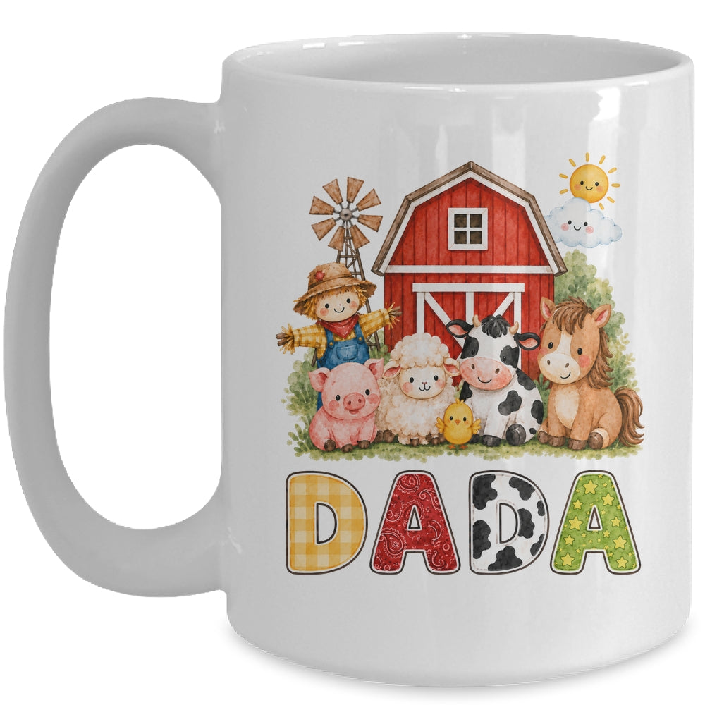 Dada Farm Cow 1St Birthday Girl Boy Matching Family Mug | siriusteestore