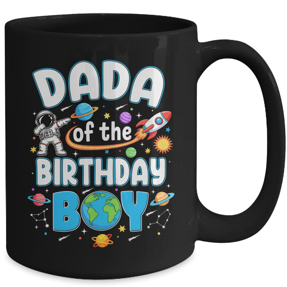 Dada Of The Birthday Boy Astronaut Family Space Planets Mug | siriusteestore