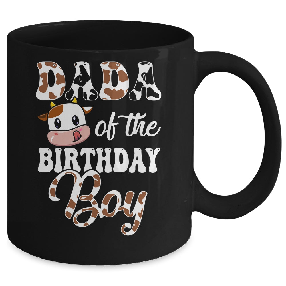 Dada Of The Birthday Boy Cow Farm 1st Birthday Boy Mug | siriusteestore