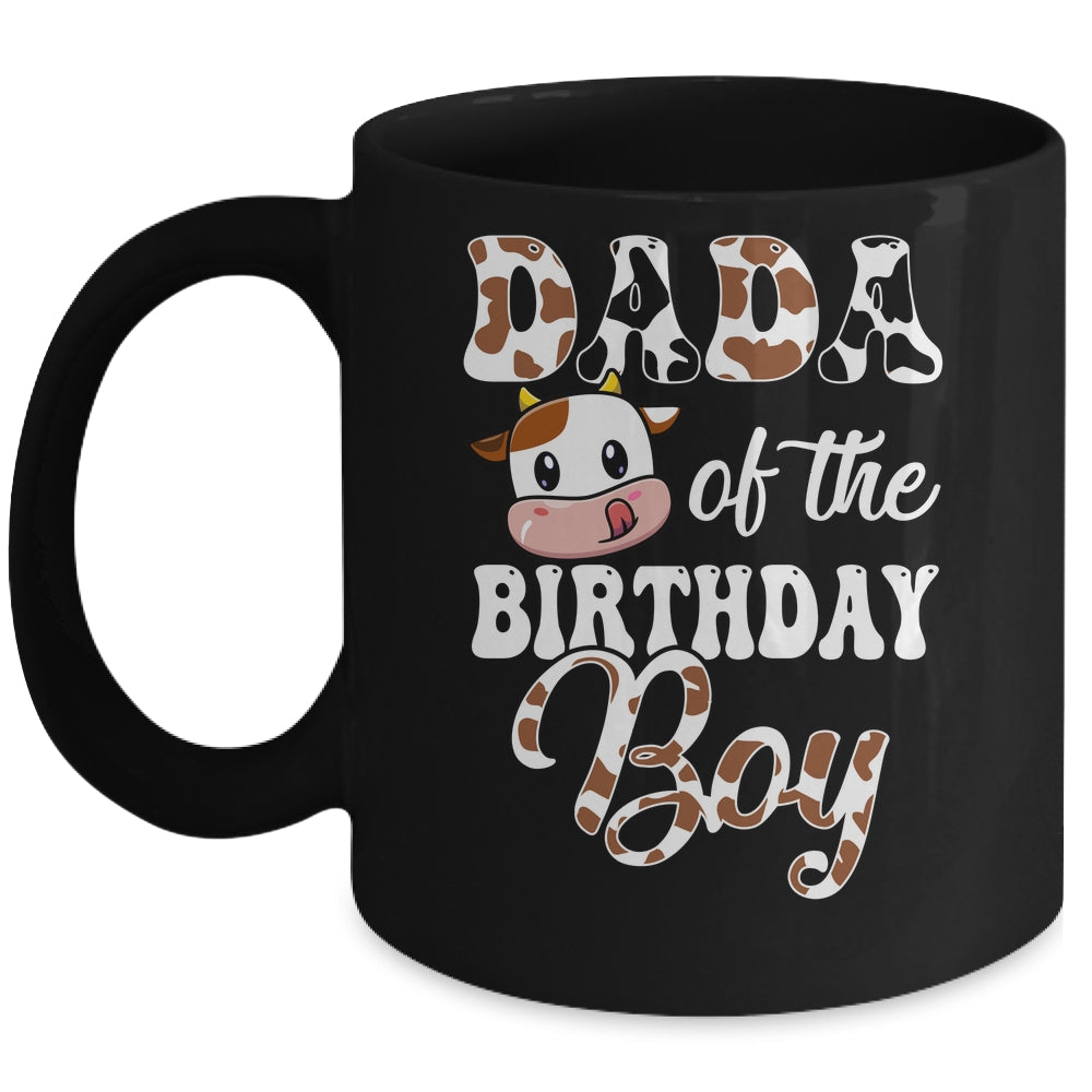 Dada Of The Birthday Boy Cow Farm 1st Birthday Boy Mug | siriusteestore