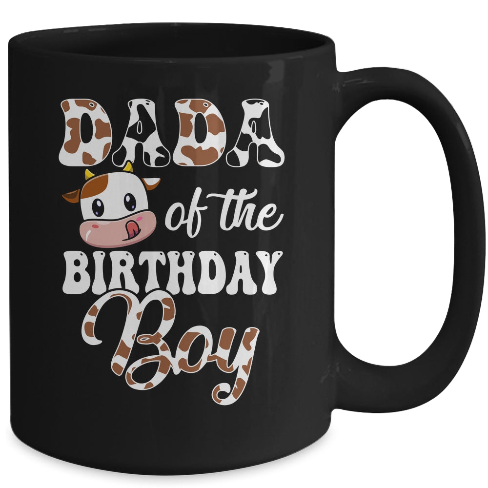 Dada Of The Birthday Boy Cow Farm 1st Birthday Boy Mug | siriusteestore