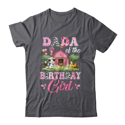 Dada Of The Birthday Girl 1st Birthday Cow Farm Family Shirt & Hoodie | siriusteestore