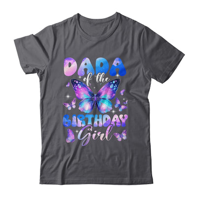 Dada Of The Birthday Girl Butterfly Family Matching Shirt & Hoodie | siriusteestore